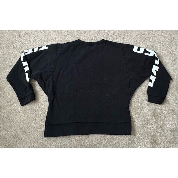 JUST FEMALE Womens Sweatshirt Black OSAKA TIGERS Pullover Spellout Size M - Picture 3 of 9